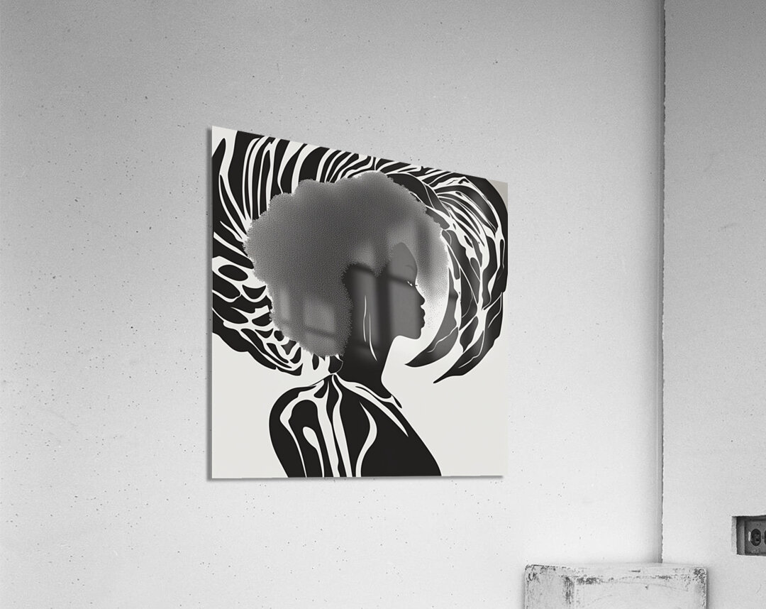 Silhouette of Strength Collection 1 - The Artful Mane 8 Acrylic Print