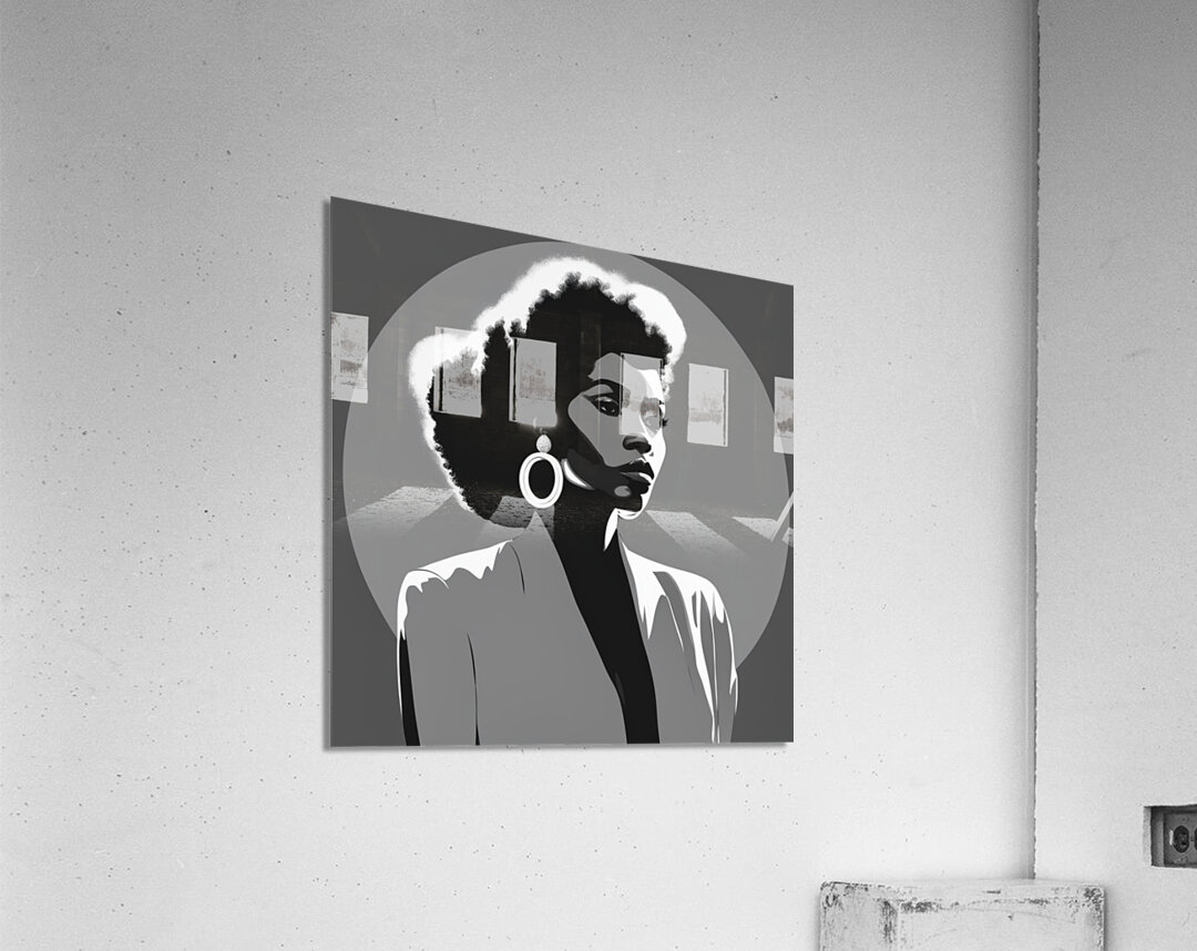 Silhouette of Strength Collection 1 - The Artful Mane 24 Acrylic Print