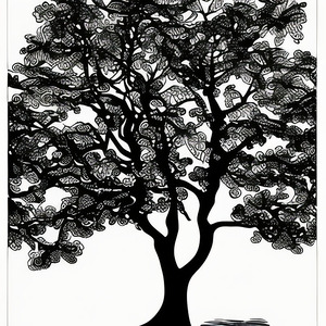Tree of Life - Line Art
