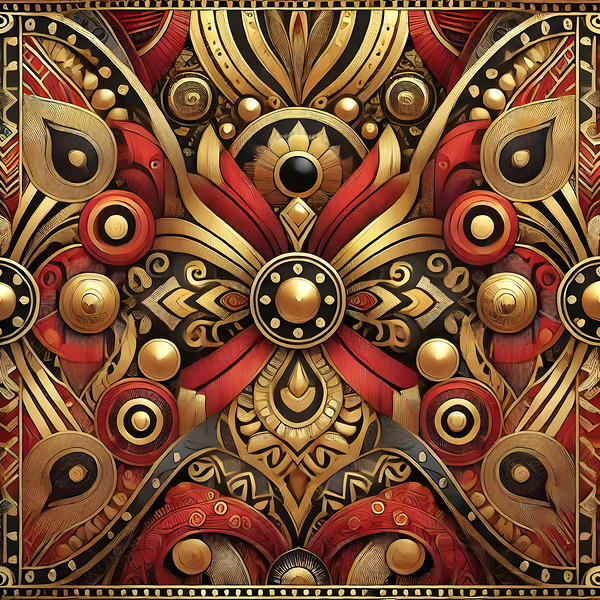 Threads of Heritage: Afrocentric Wearable Art Collection 1 2 Print