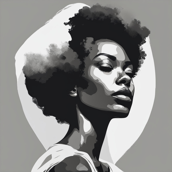 Silhouette of Strength Collection 1 - The Artful Mane 49 Print