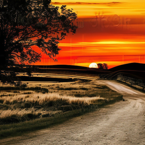 A Serene Sunset Digital Download