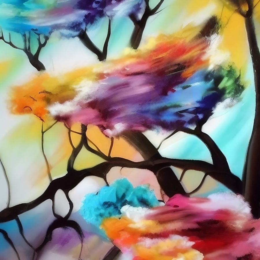 Hommage. Abstract.  Print