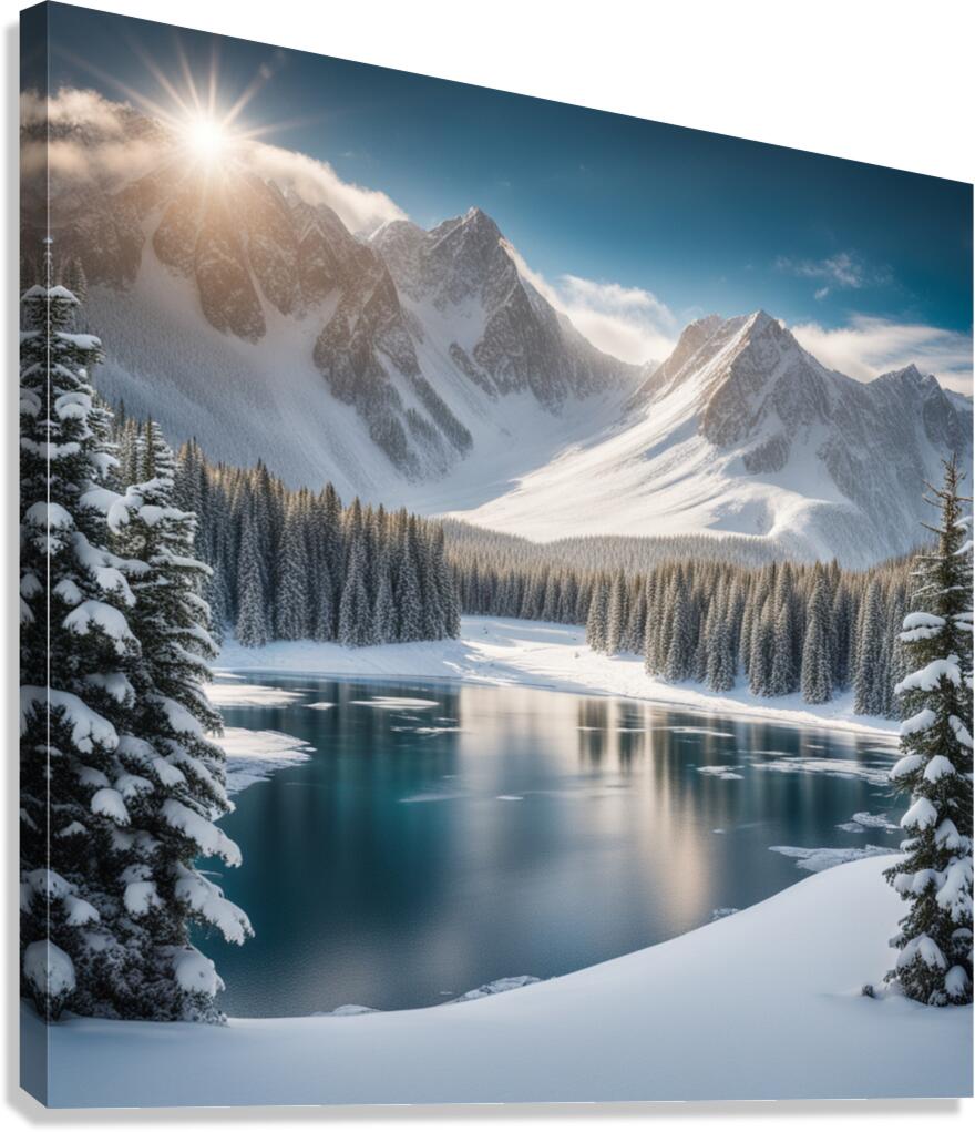 Winter Wonderland & Christmas Celebration 2 Canvas Print
