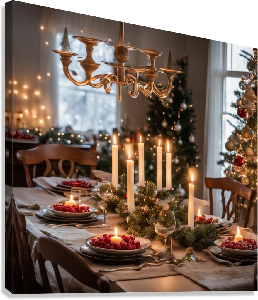 Winter Wonderland & Christmas Celebration 3 Canvas Print