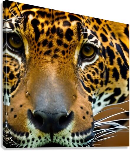 Determined. Tiger Eyes. Canvas Print