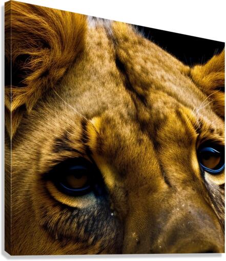 Focused. Eyes. Canvas Print