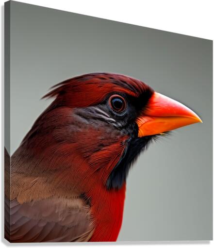The Gaze. Cardinal. Canvas Print