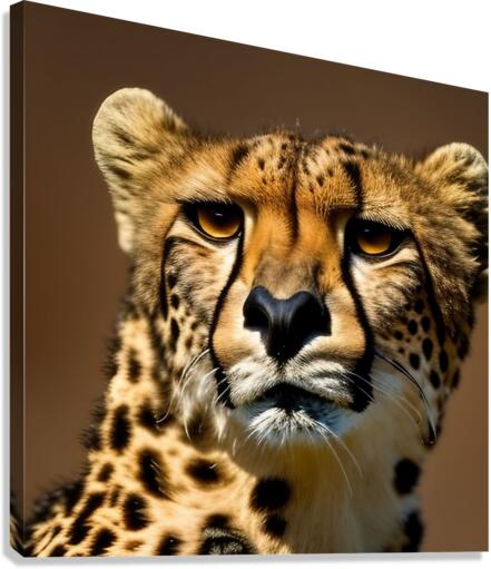 Intentional. Cheetah.  Canvas Print