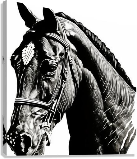 Emilie - Show Horse Canvas Print