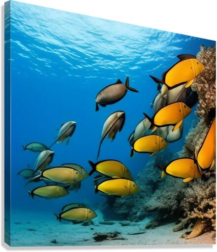 School of Fish.  Canvas Print