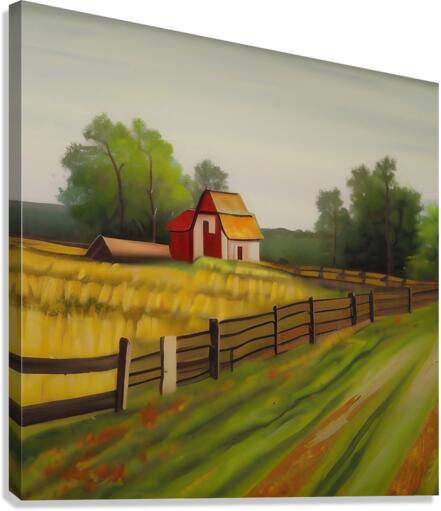 The Rural Oasis. Countryside. Canvas Print