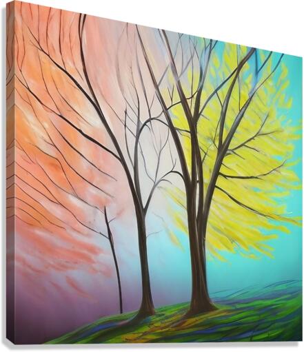 A Walk in Paradise. Abstract.  Canvas Print