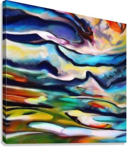 Mountain View. Abstract. Canvas Print