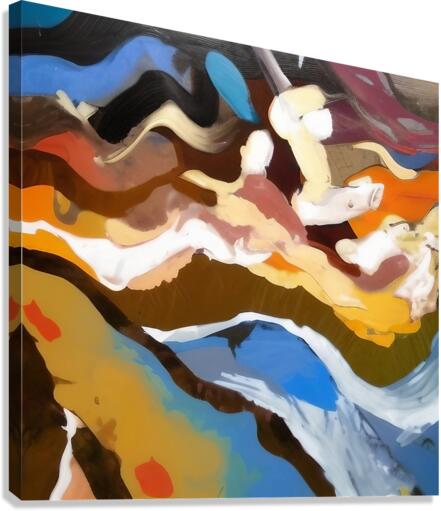 Mountain View. Painting Canvas Print