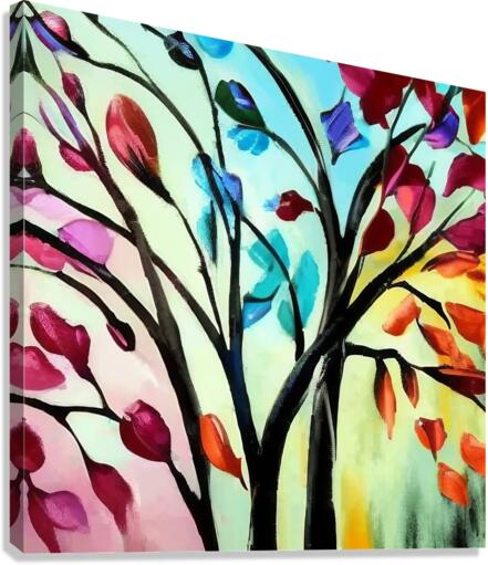 Branched Light. Part 2. Abstract. Canvas Print