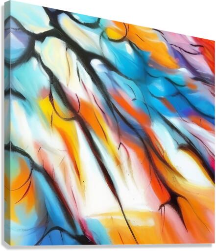 Branched Light. Abstract. Canvas Print