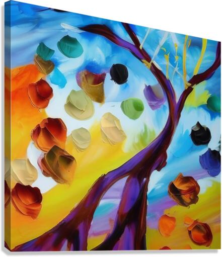 Tree of Fruit. Abstract. Canvas Print