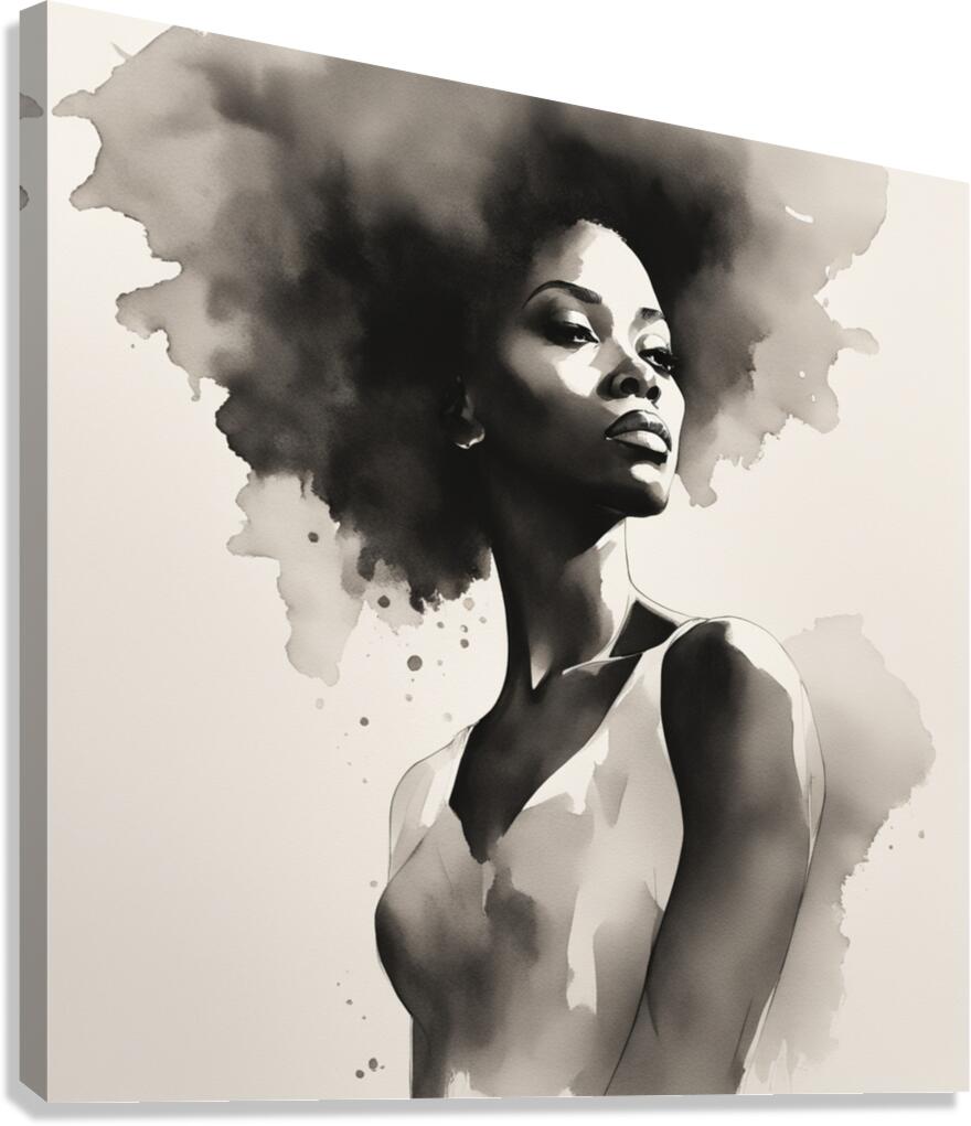 Silhouette of Strength Collection 1 - The Artful Mane 1 Canvas Print