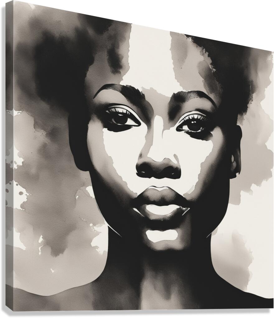 Silhouette of Strength Collection 1 - The Artful Mane 10 Canvas Print