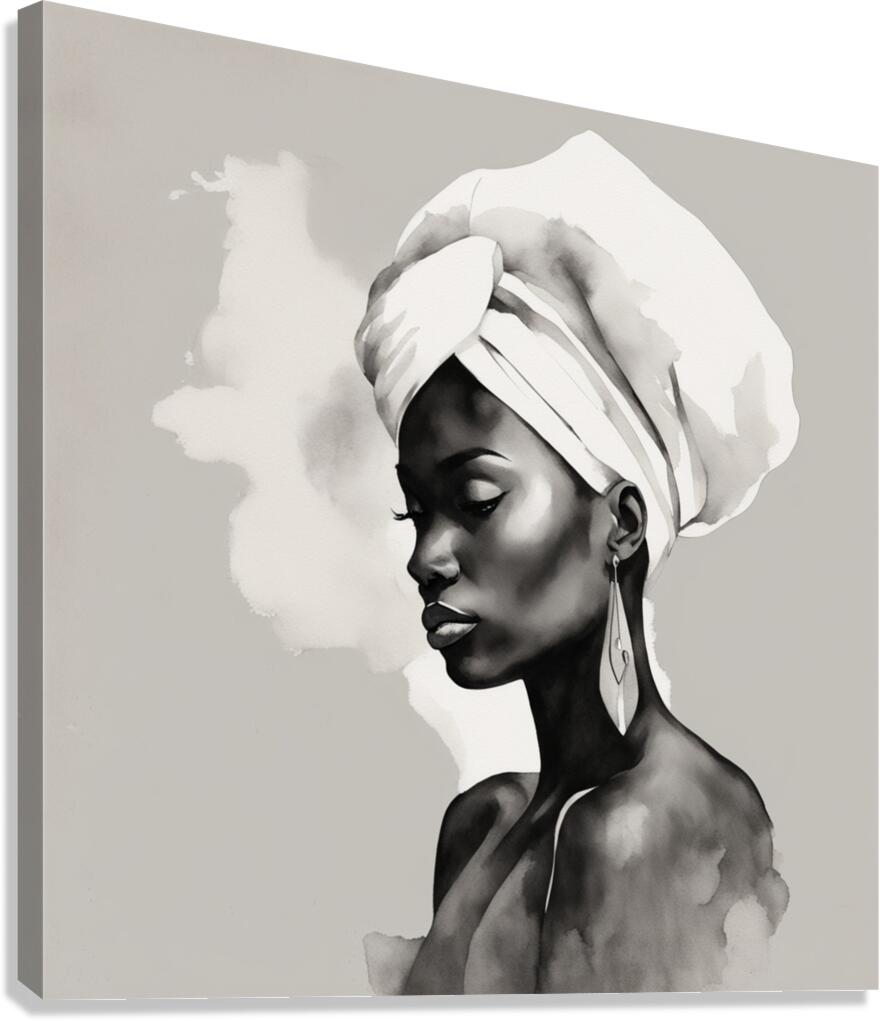 Silhouette of Strength Collection 1 - The Artful Mane 12 Canvas Print