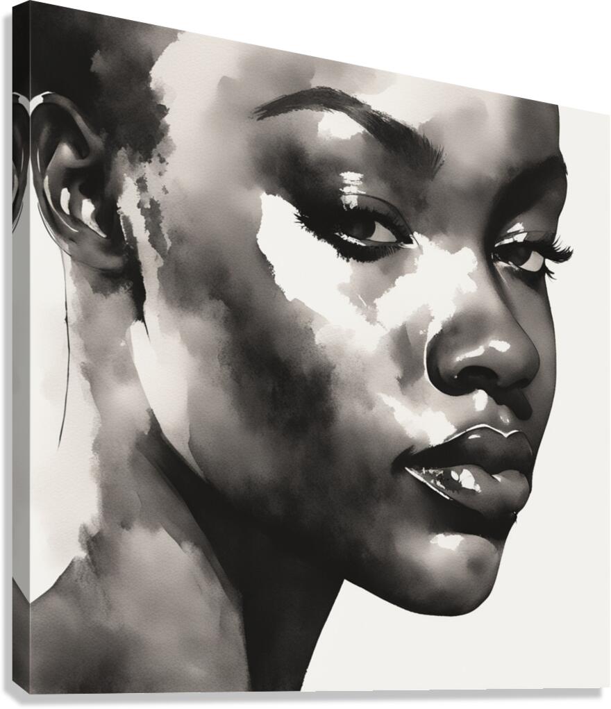 Silhouette of Strength Collection 1 - The Artful Mane 14 Canvas Print