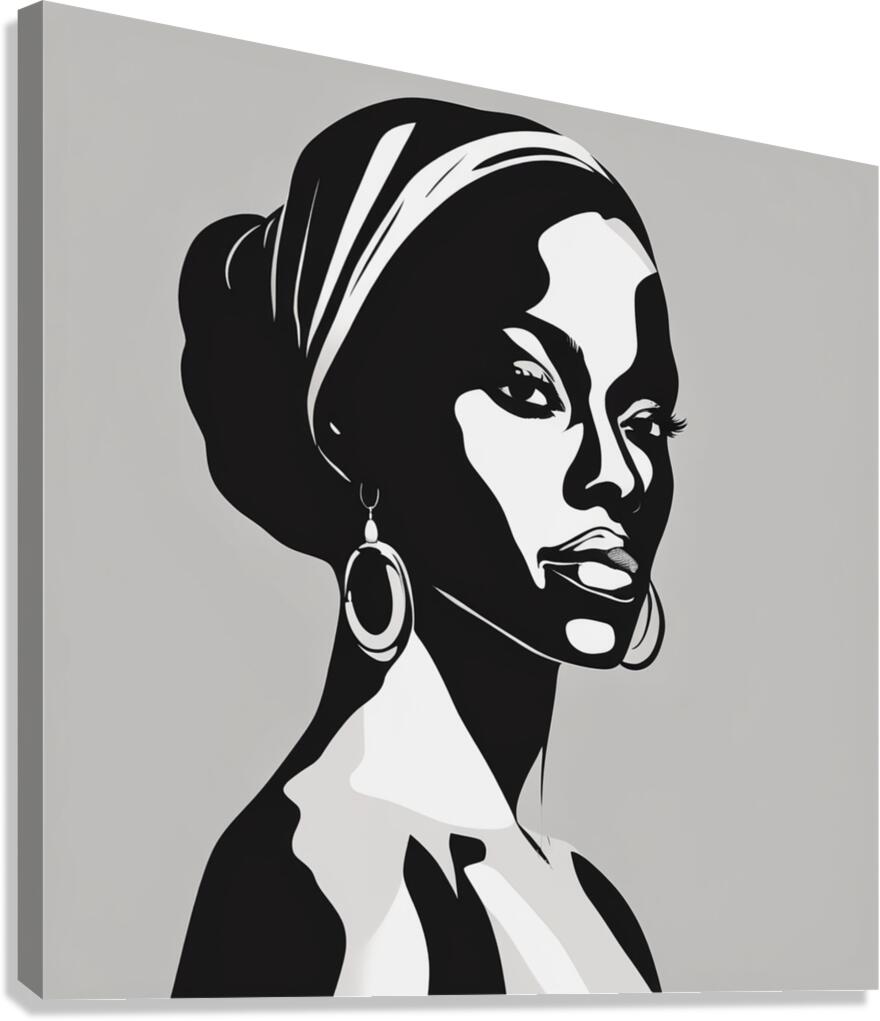 Silhouette of Strength Collection 1 - The Artful Mane 15 Canvas Print