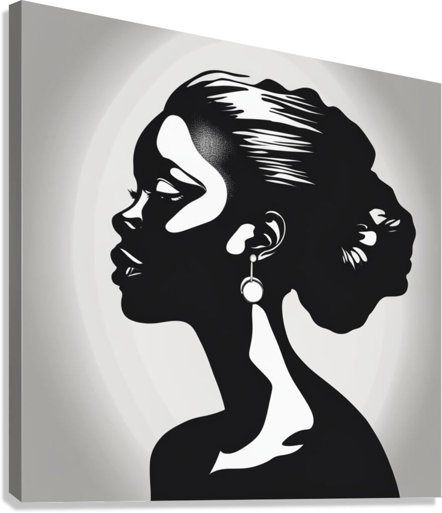 Silhouette of Strength Collection 1 - The Artful Mane 20 Canvas Print