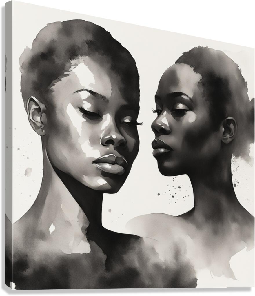 Silhouette of Strength Collection 1 - The Artful Mane 28 Canvas Print