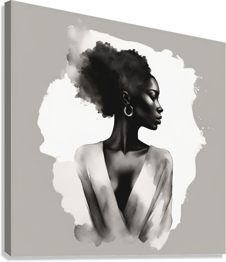 Silhouette of Strength Collection 1 - The Artful Mane 31 Canvas Print