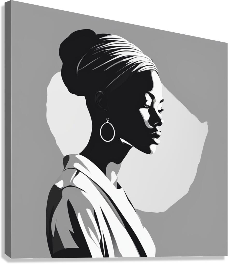 Silhouette of Strength Collection 1 - The Artful Mane 33 Canvas Print