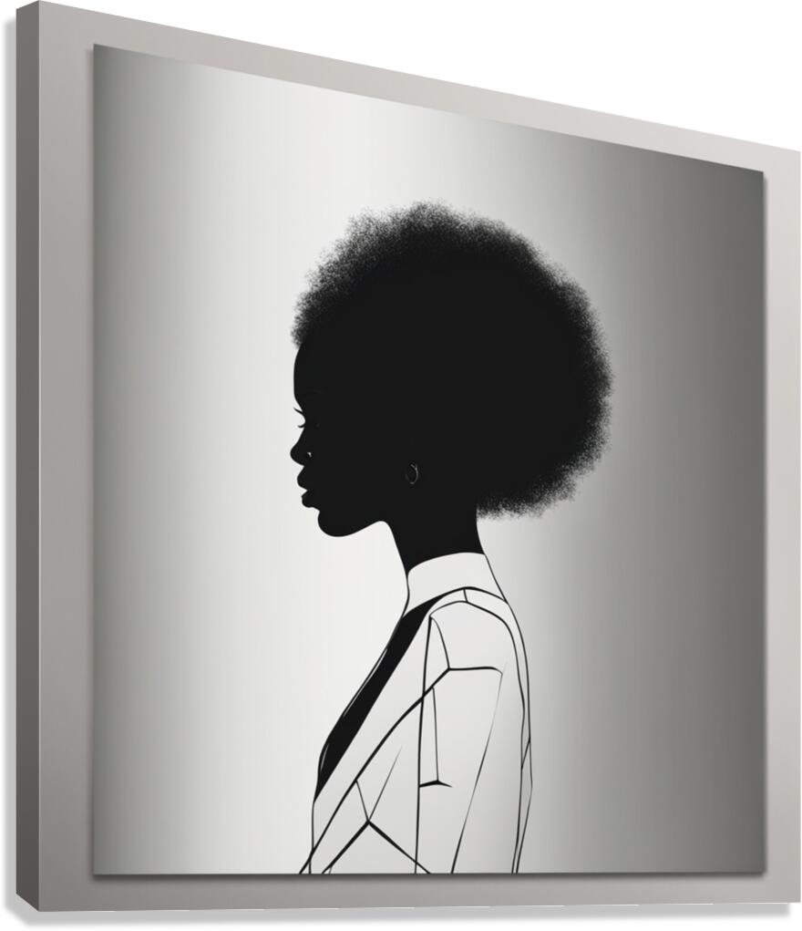 Silhouette of Strength Collection 1 - The Artful Mane 34 Canvas Print