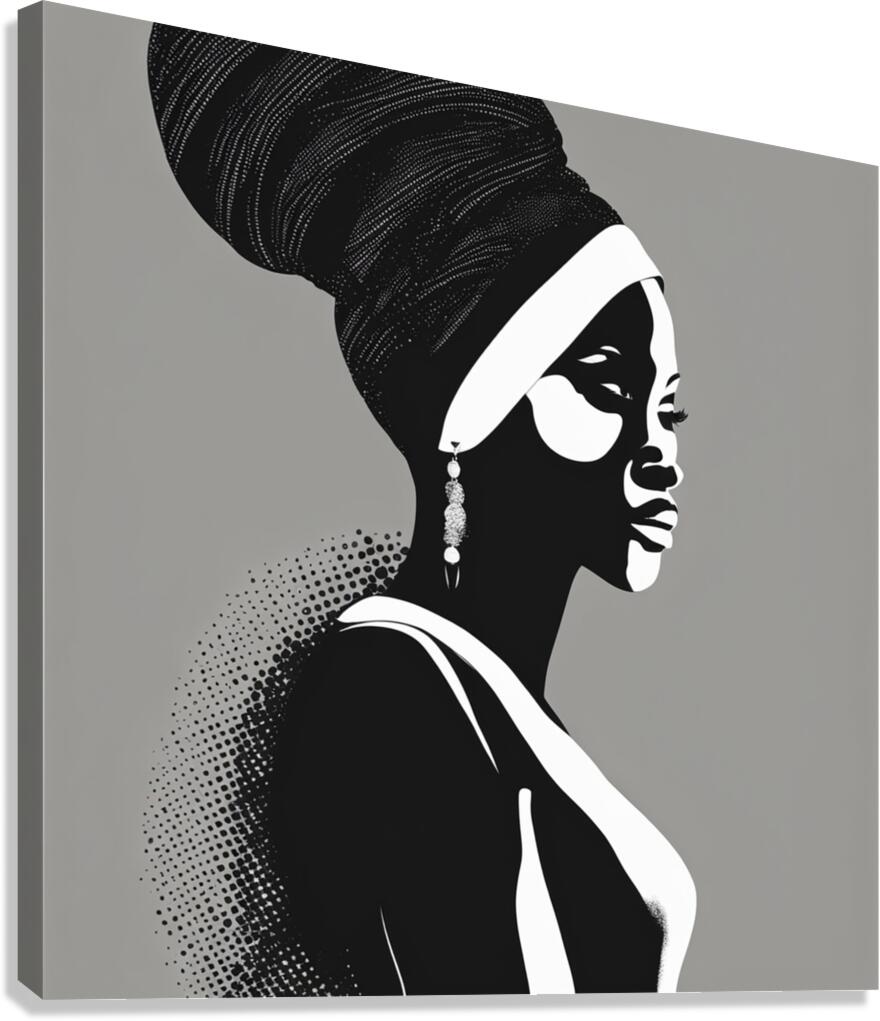 Silhouette of Strength Collection 1 - The Artful Mane 35 Canvas Print