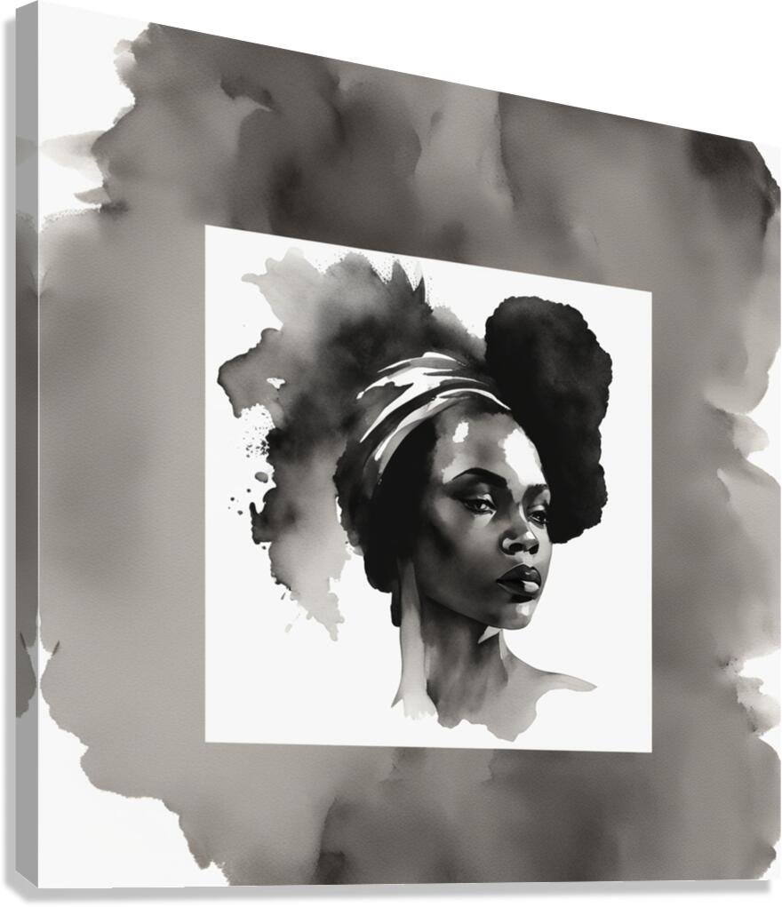 Silhouette of Strength Collection 1 - The Artful Mane 36 Canvas Print