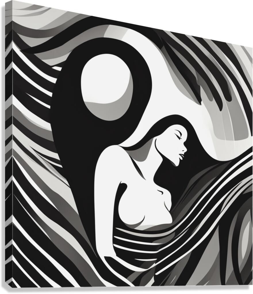 Silhouette of Strength Collection 1 - The Artful Mane 38 Canvas Print