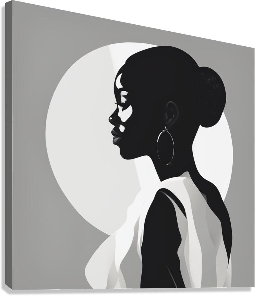 Silhouette of Strength Collection 1 - The Artful Mane 43 Canvas Print