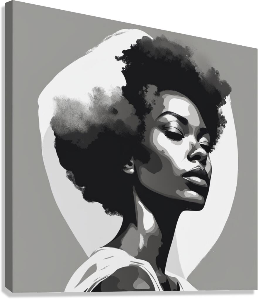 Silhouette of Strength Collection 1 - The Artful Mane 49 Canvas Print