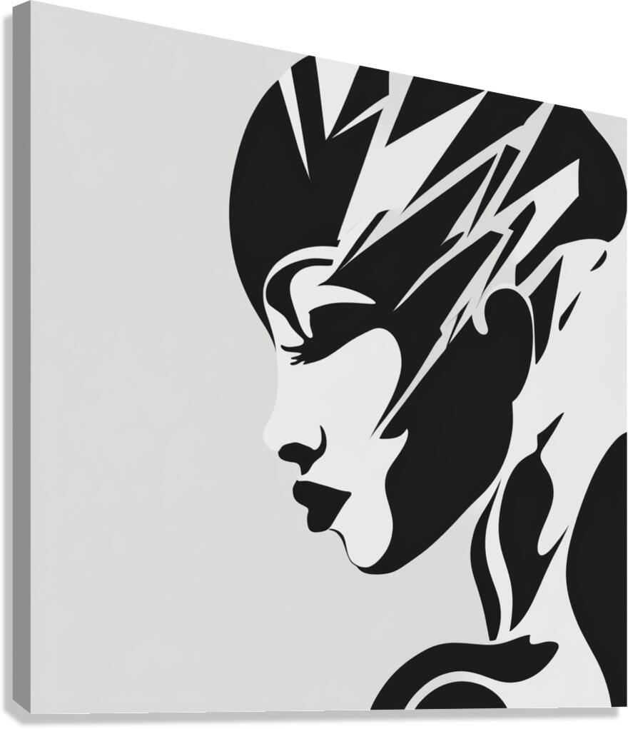 Silhouette of Strength Collection 1 - The Artful Mane 51 Canvas Print