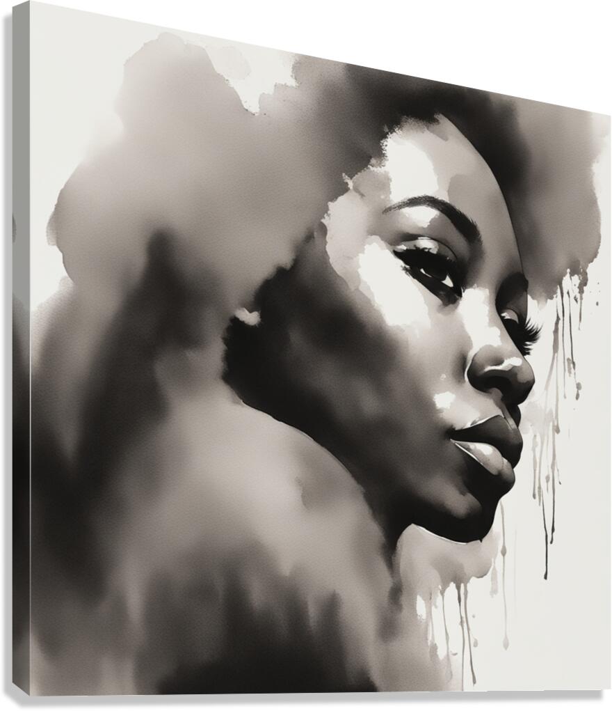 Silhouette of Strength Collection 1 - The Artful Mane 53 Canvas Print