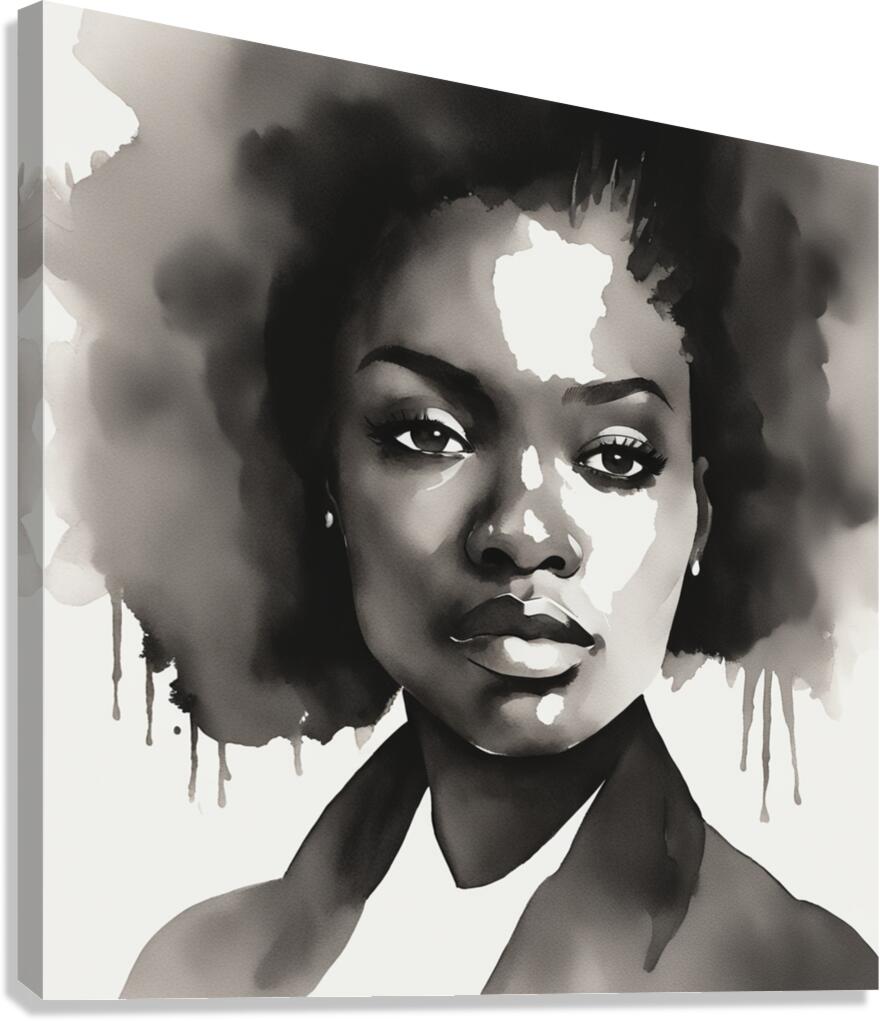 Silhouette of Strength Collection 1 - The Artful Mane 57 Canvas Print