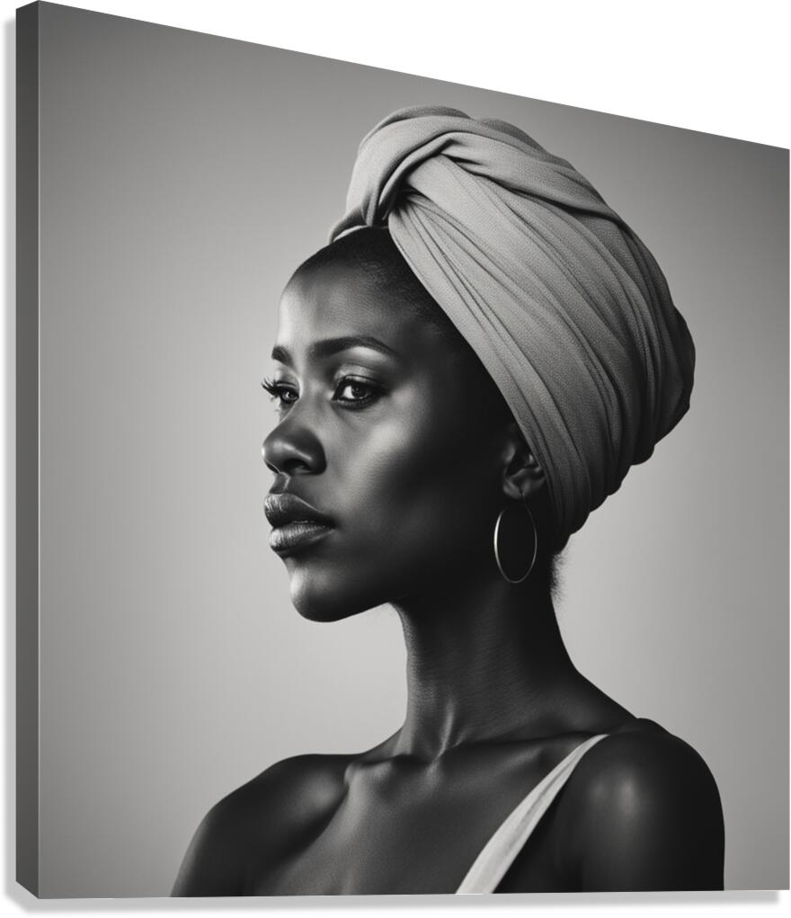 Silhouette of Strength Collection 1 - The Artful Mane 58 Canvas Print