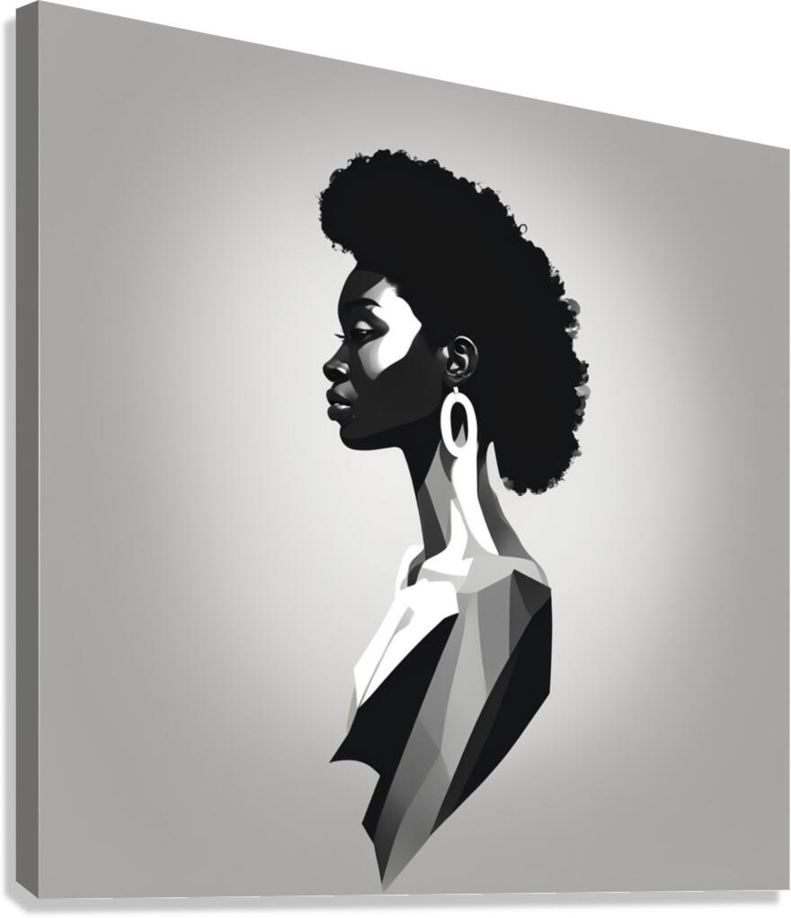 Silhouette of Strength Collection 1 - The Artful Mane 59 Canvas Print