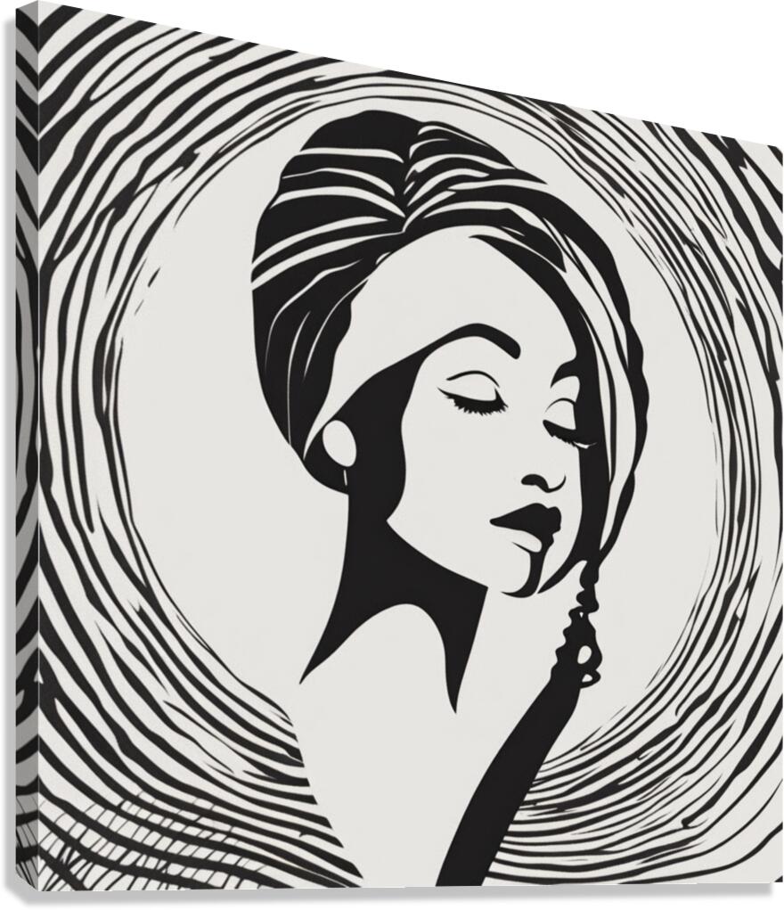 Silhouette of Strength Collection 1 - The Artful Mane 61 Canvas Print