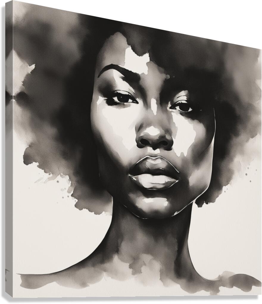 Silhouette of Strength Collection 1 - The Artful Mane 63 Canvas Print