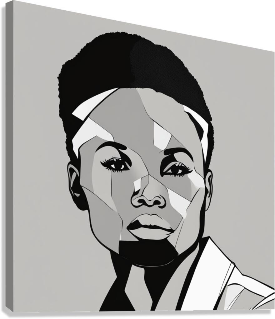 Silhouette of Strength Collection 1 - The Artful Mane 64 Canvas Print