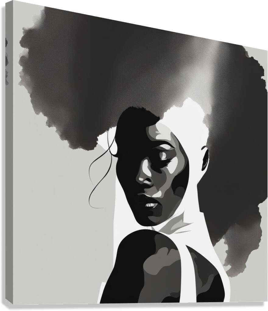 Silhouette of Strength Collection 2 - The Artful Mane 11 Canvas Print