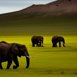 Serene. Elephants