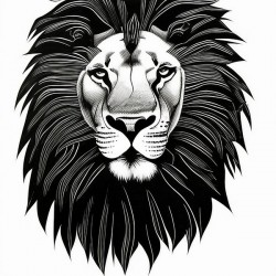 Leo. Horse. Line Art.