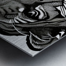 Agitated. Metal print