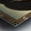 Black Mona Lisa Metal print